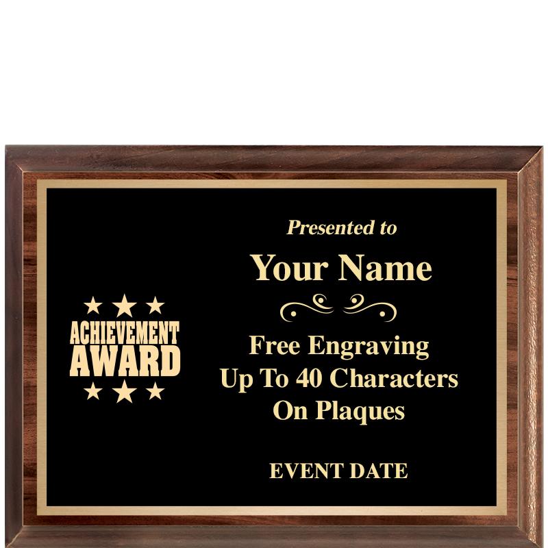 8X6 CLASSIC WOOD PLAQUE