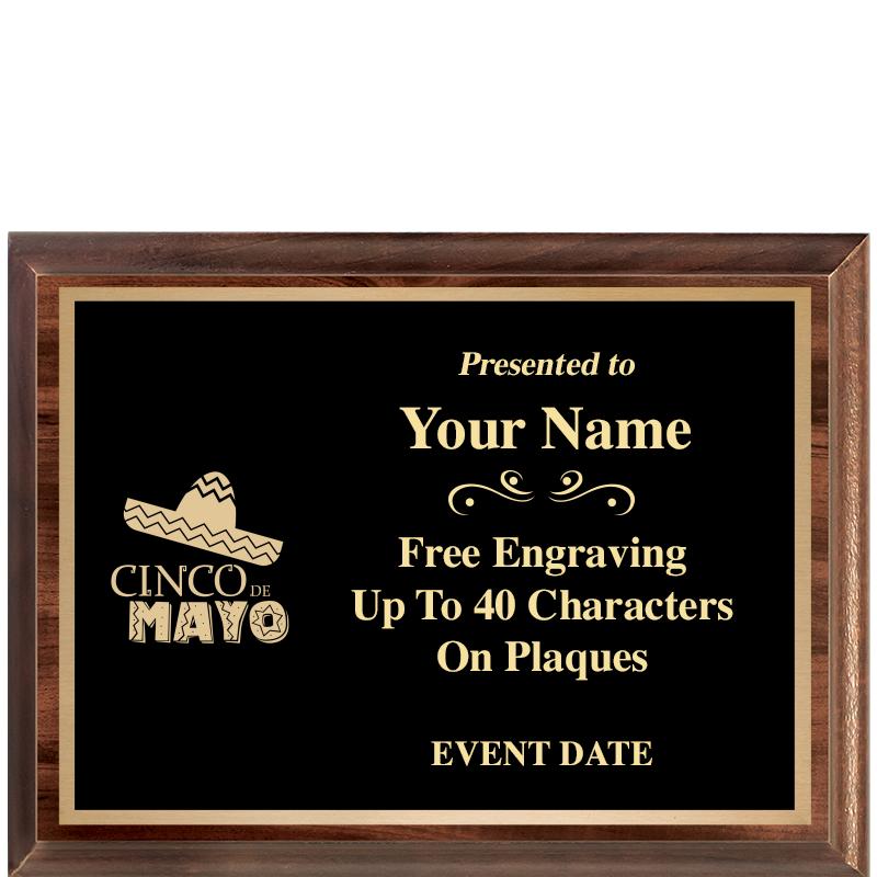 8X6 CLASSIC WOOD PLAQUE