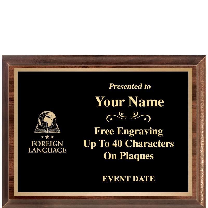 8X6 CLASSIC WOOD PLAQUE