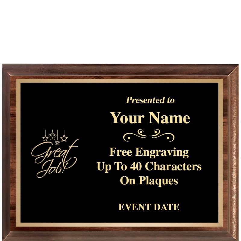 8X6 CLASSIC WOOD PLAQUE