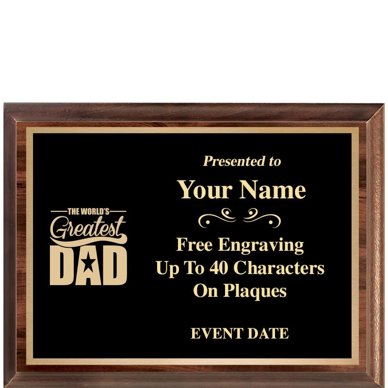 8X6 CLASSIC WOOD PLAQUE