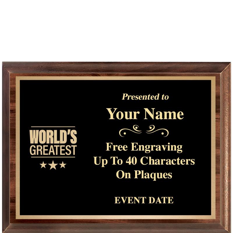 8X6 CLASSIC WOOD PLAQUE