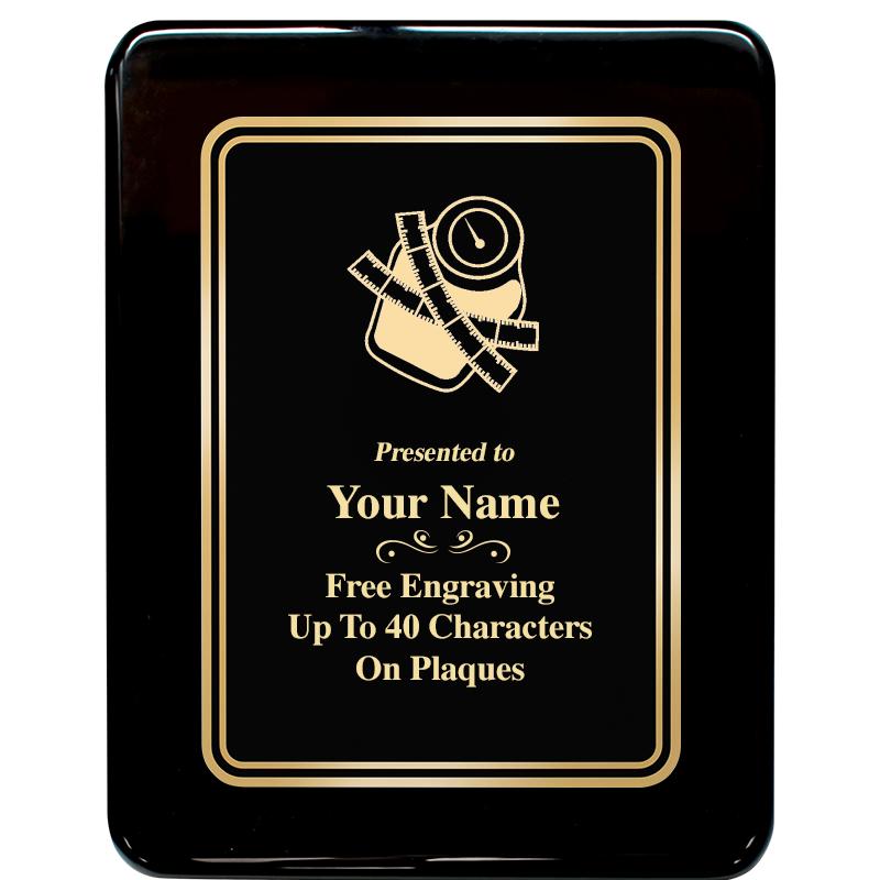 7x9 BLK MTL PLT CHATOYNT EBNY