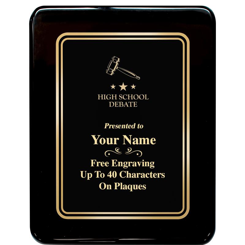 7x9 BLK MTL PLT CHATOYNT EBNY