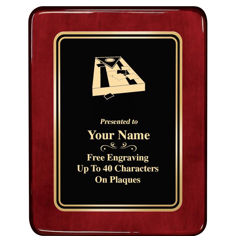 7x9 BLK MTL PLT CHATOYNT RSWD