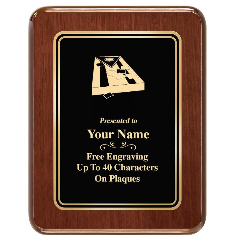 7X9 BLK MTL PLT CHATOYANT WLNT