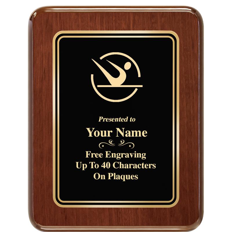 7X9 BLK MTL PLT CHATOYANT WLNT