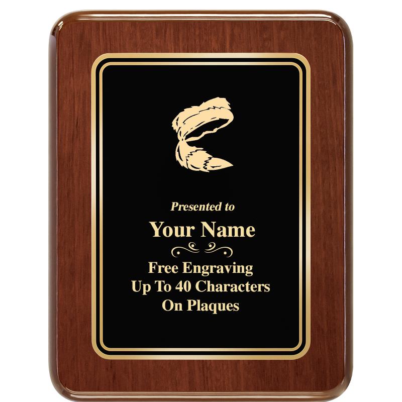 7X9 BLK MTL PLT CHATOYANT WLNT