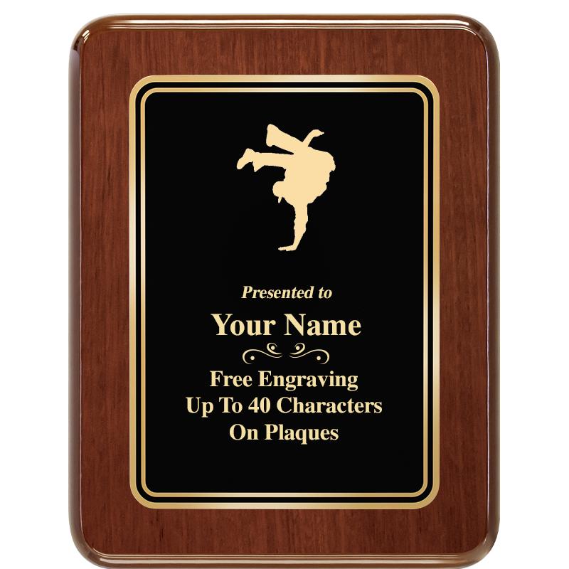 7X9 BLK MTL PLT CHATOYANT WLNT