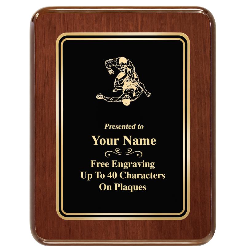 7X9 BLK MTL PLT CHATOYANT WLNT