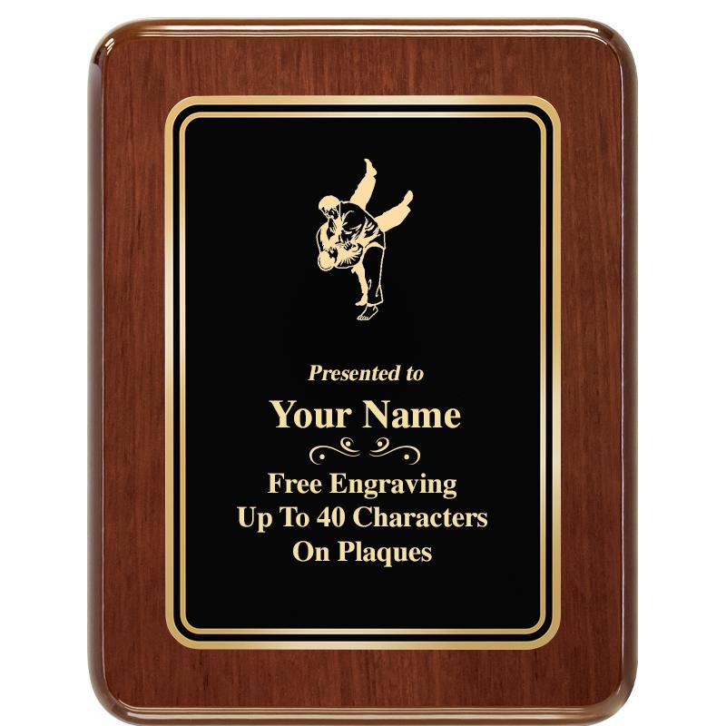 7X9 BLK MTL PLT CHATOYANT WLNT