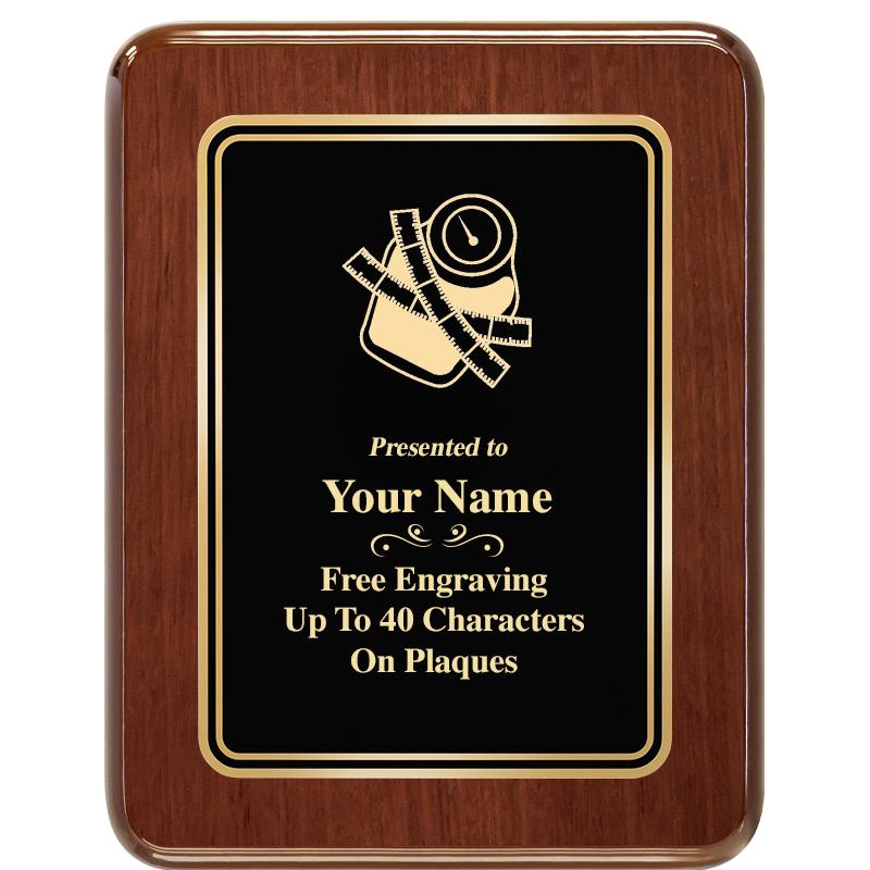 7X9 BLK MTL PLT CHATOYANT WLNT