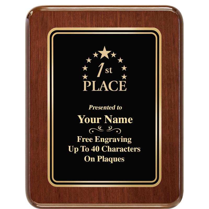 7X9 BLK MTL PLT CHATOYANT WLNT