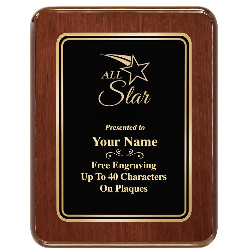 7X9 BLK MTL PLT CHATOYANT WLNT