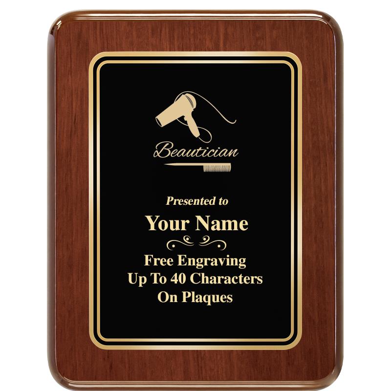 7X9 BLK MTL PLT CHATOYANT WLNT