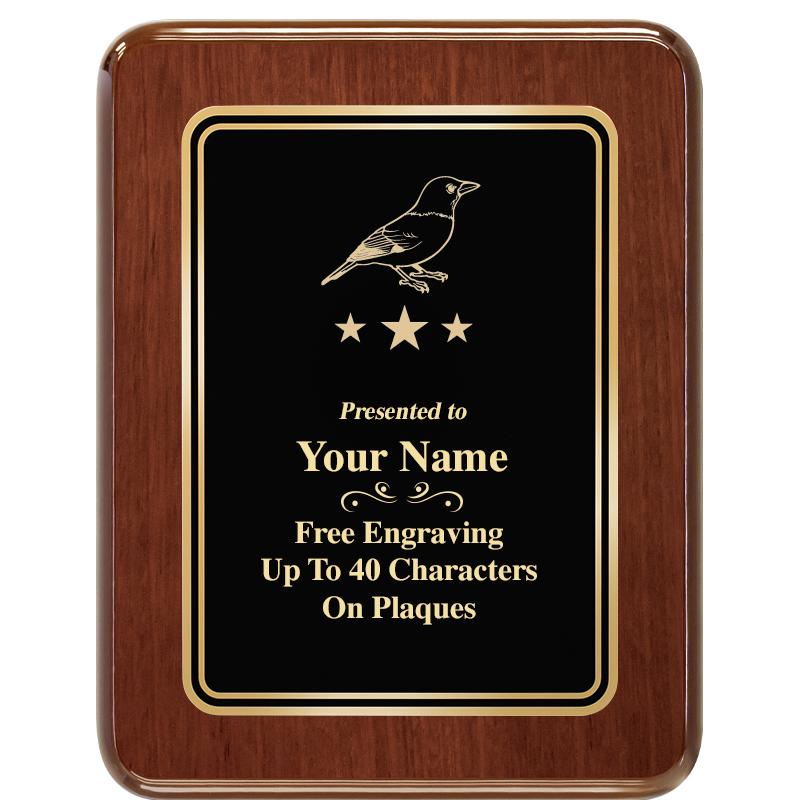 7X9 BLK MTL PLT CHATOYANT WLNT