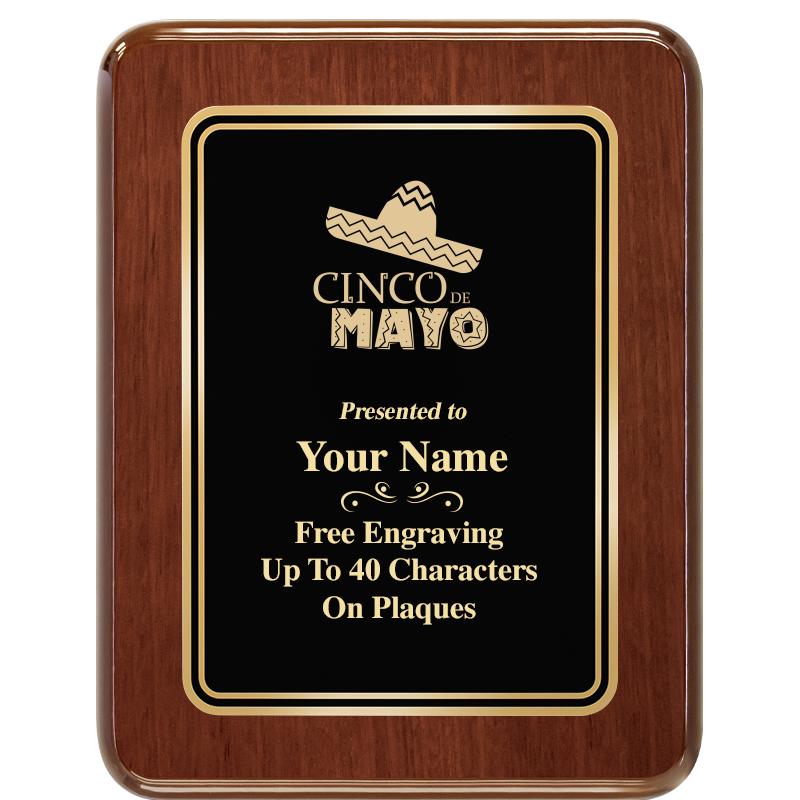 7X9 BLK MTL PLT CHATOYANT WLNT