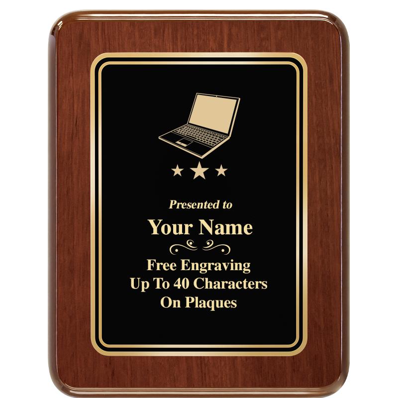 7X9 BLK MTL PLT CHATOYANT WLNT