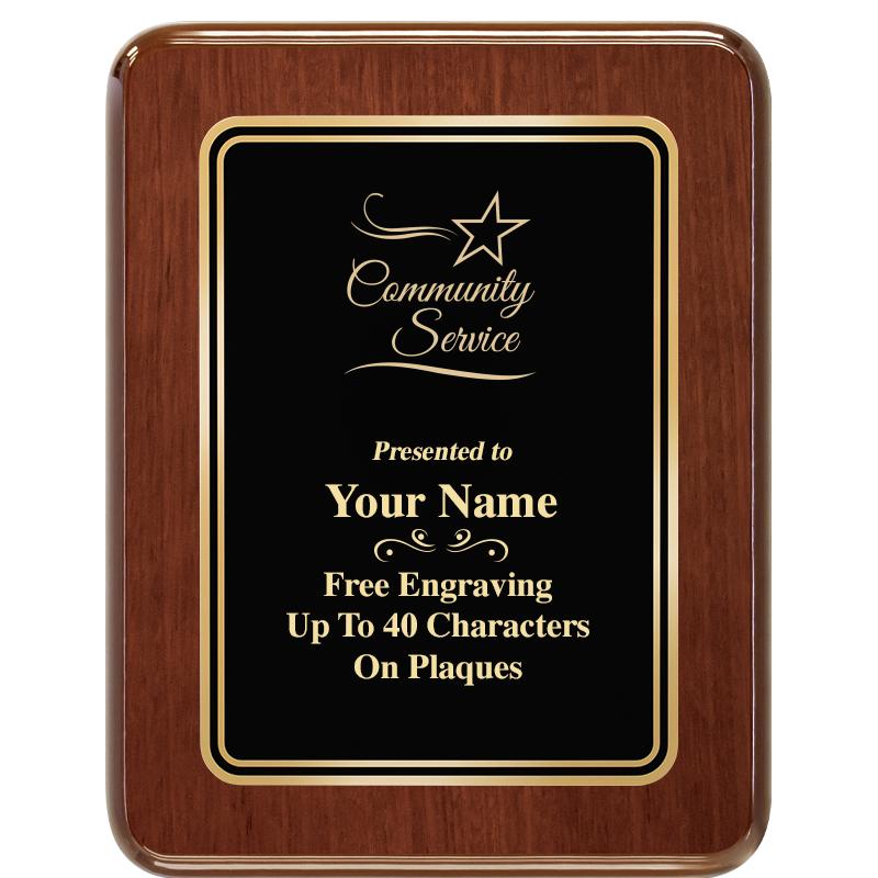 7X9 BLK MTL PLT CHATOYANT WLNT