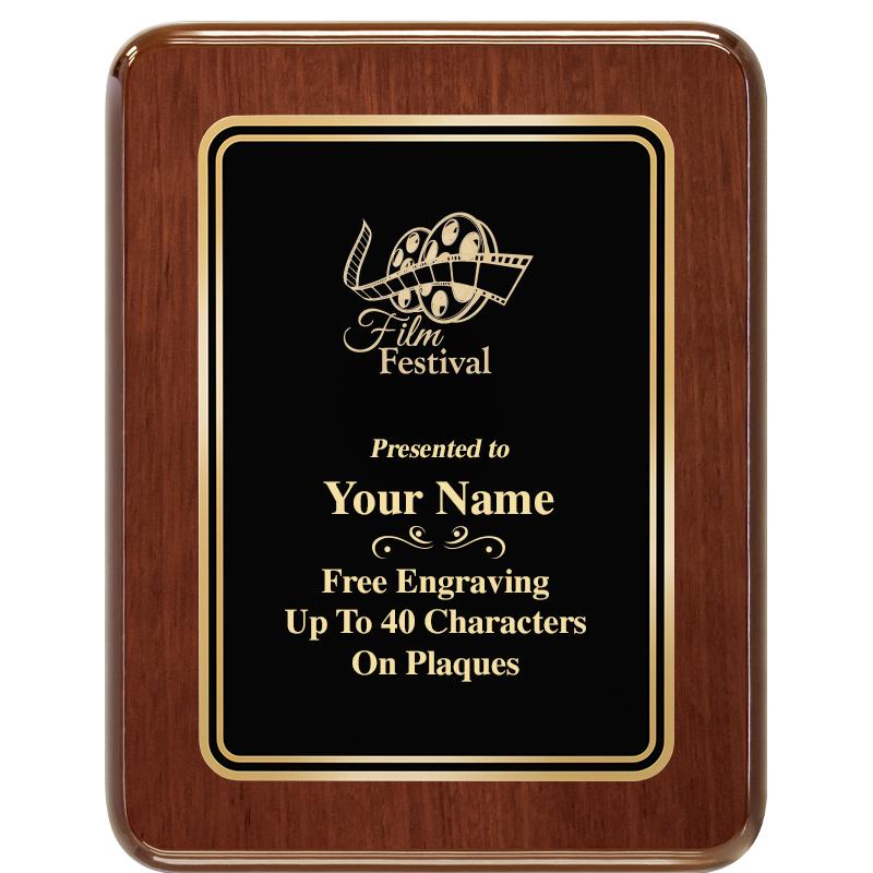 7X9 BLK MTL PLT CHATOYANT WLNT