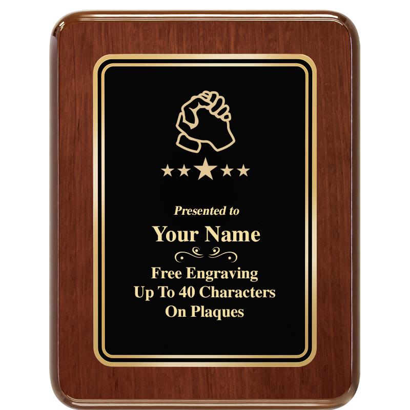 7X9 BLK MTL PLT CHATOYANT WLNT