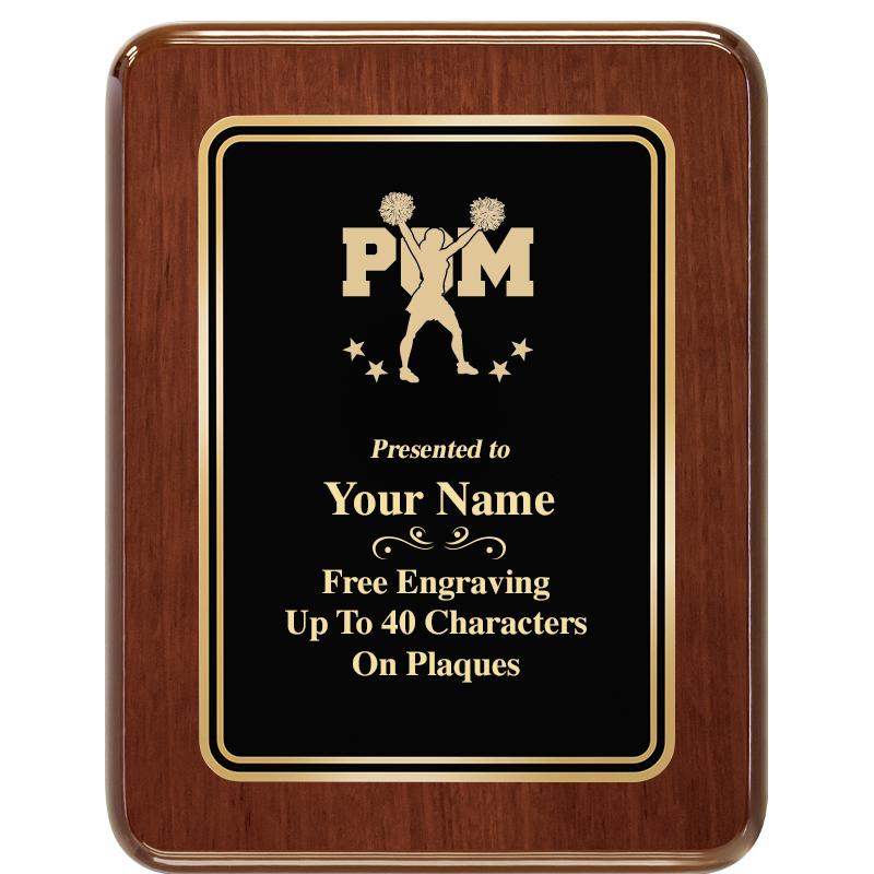 7X9 BLK MTL PLT CHATOYANT WLNT