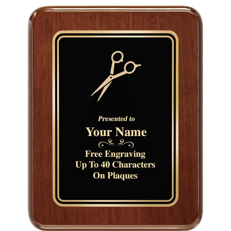 7X9 BLK MTL PLT CHATOYANT WLNT