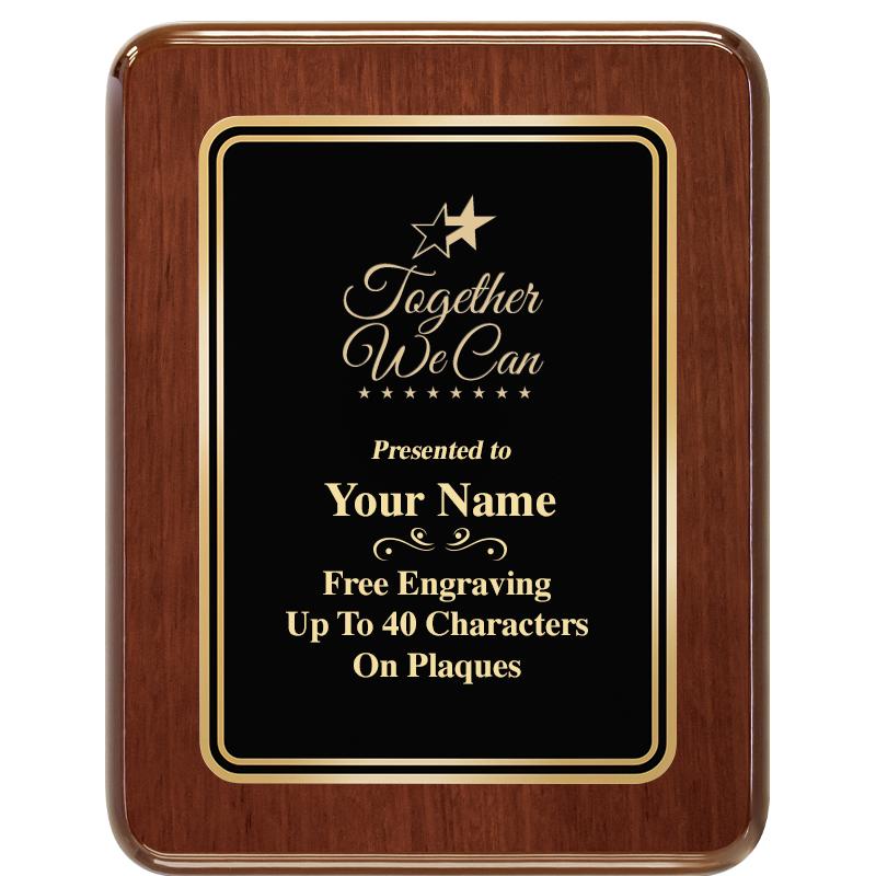 7X9 BLK MTL PLT CHATOYANT WLNT