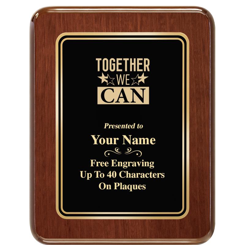 7X9 BLK MTL PLT CHATOYANT WLNT