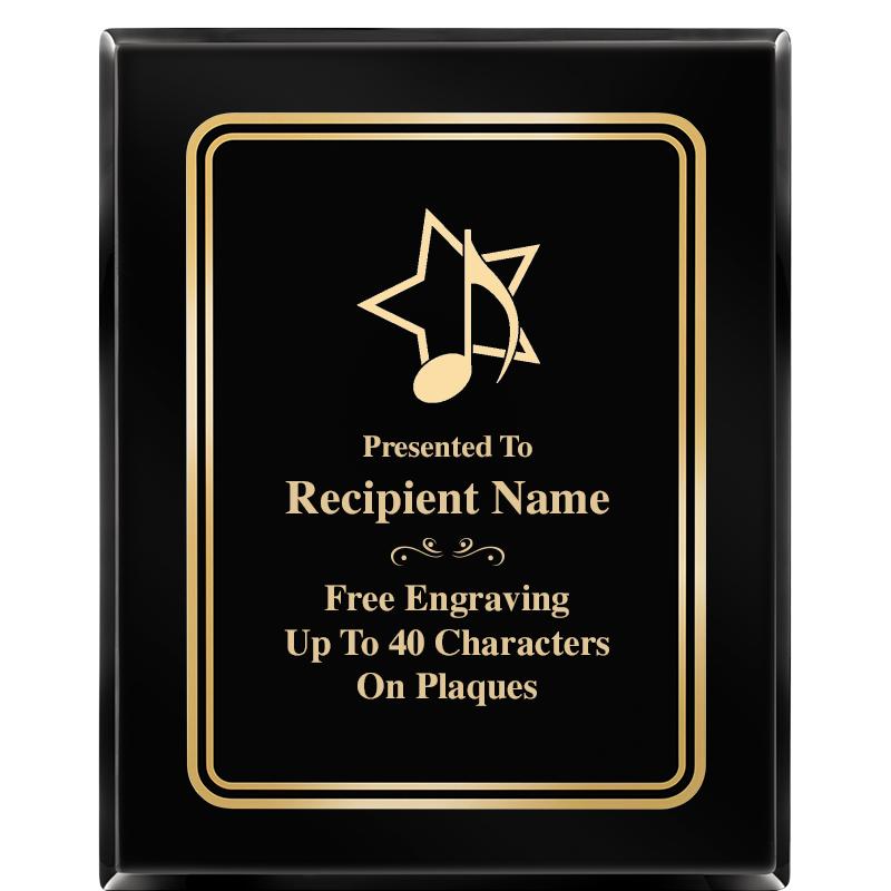 8" X 10" EBONY HERITAGE PLAQUE