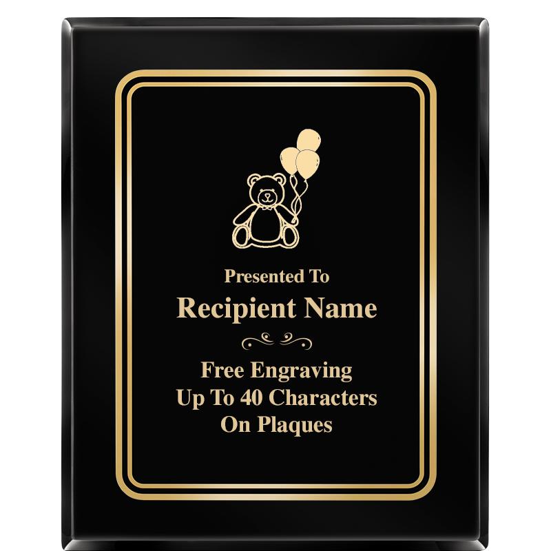 8" X 10" EBONY HERITAGE PLAQUE