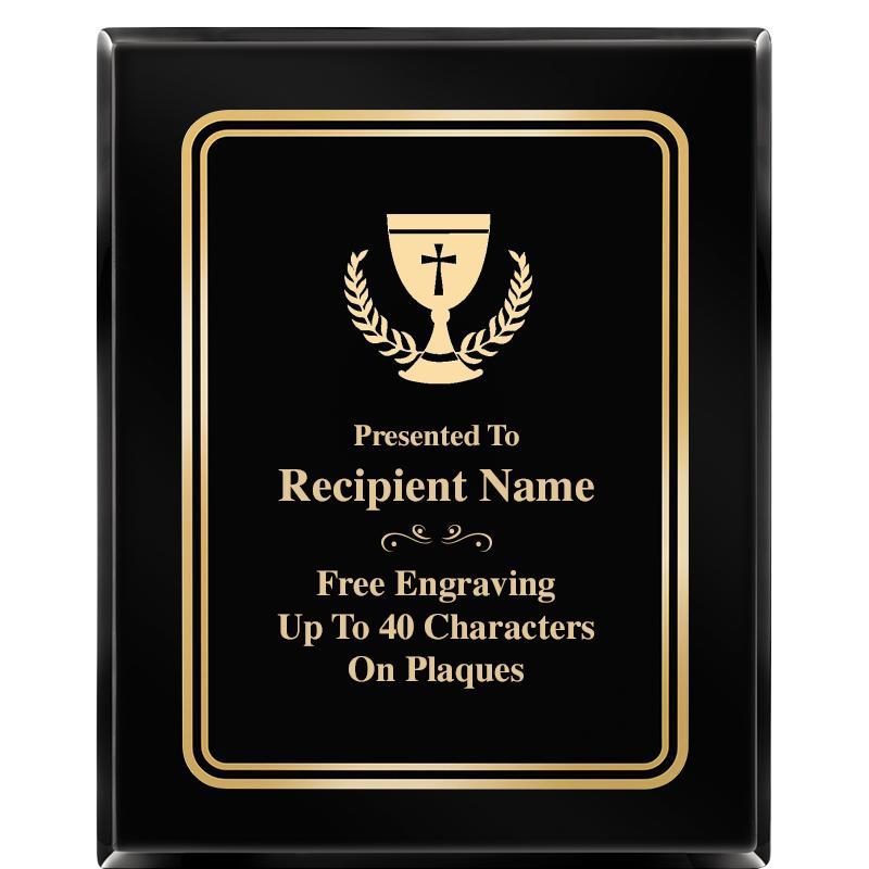 8" X 10" EBONY HERITAGE PLAQUE