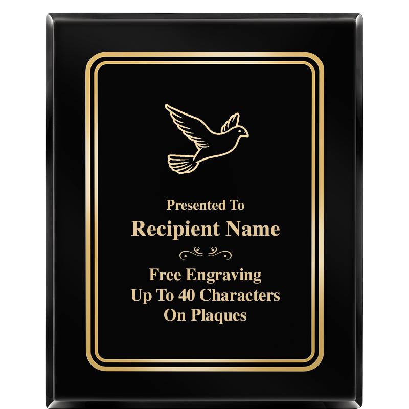 8" X 10" EBONY HERITAGE PLAQUE