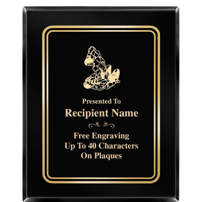 8" X 10" EBONY HERITAGE PLAQUE