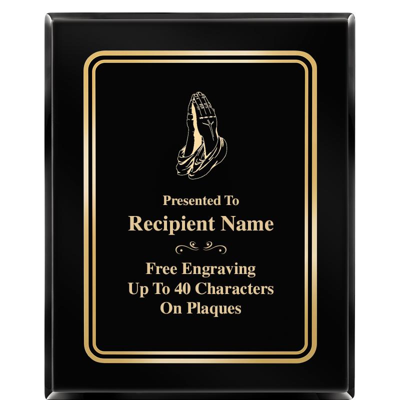 8" X 10" EBONY HERITAGE PLAQUE