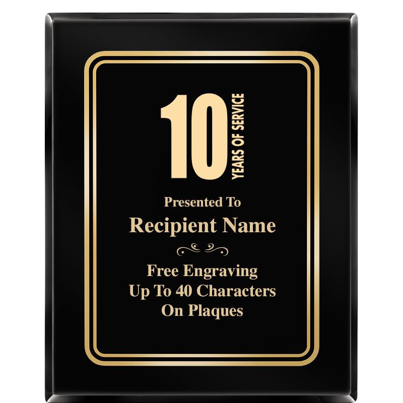 8" X 10" EBONY HERITAGE PLAQUE