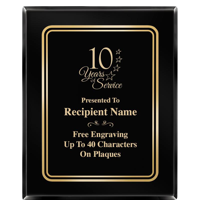 8" X 10" EBONY HERITAGE PLAQUE