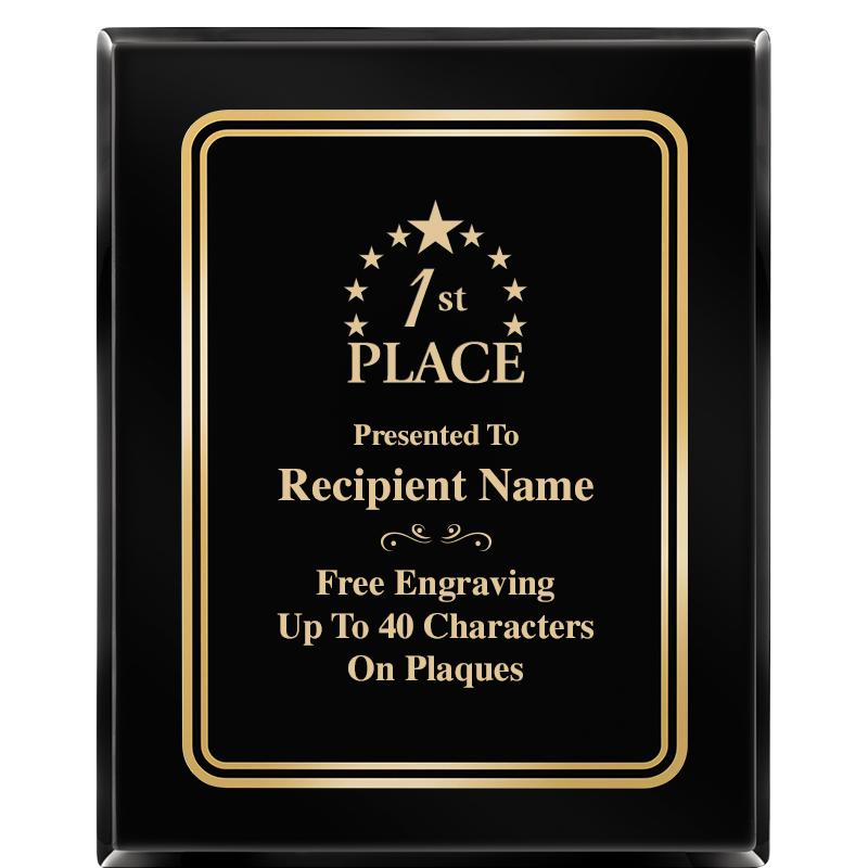 8" X 10" EBONY HERITAGE PLAQUE