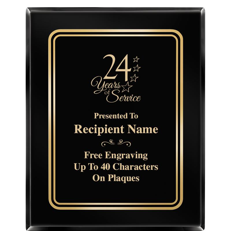 8" X 10" EBONY HERITAGE PLAQUE