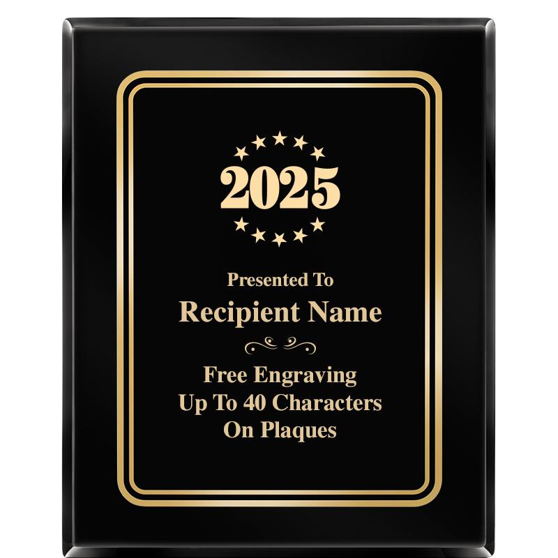 8" X 10" EBONY HERITAGE PLAQUE