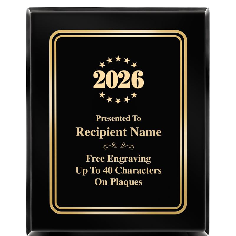 8" X 10" EBONY HERITAGE PLAQUE