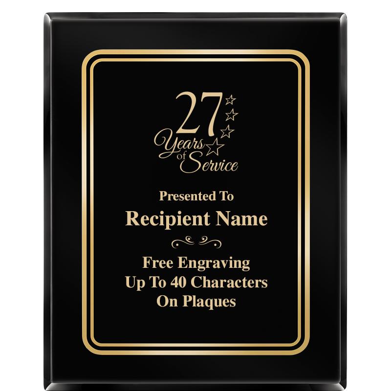 8" X 10" EBONY HERITAGE PLAQUE