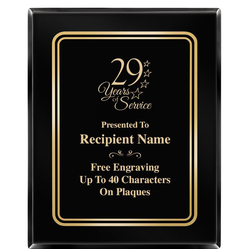 8" X 10" EBONY HERITAGE PLAQUE