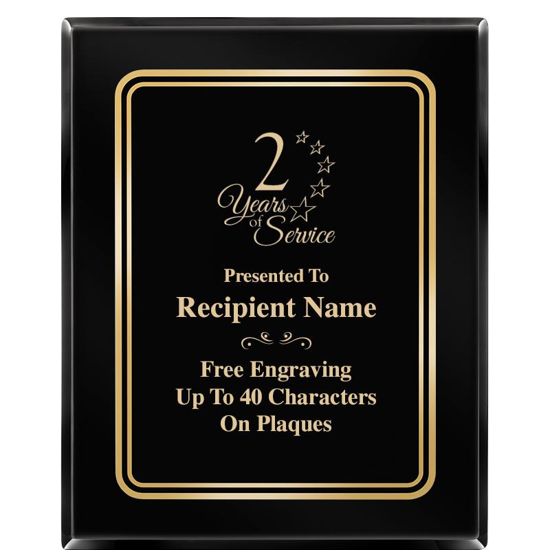 8" X 10" EBONY HERITAGE PLAQUE