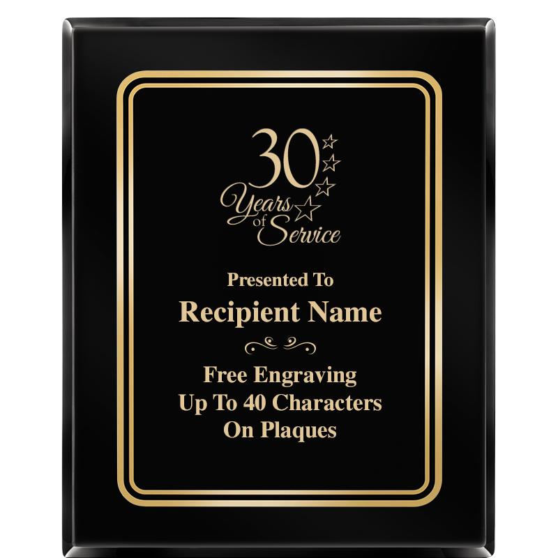 8" X 10" EBONY HERITAGE PLAQUE