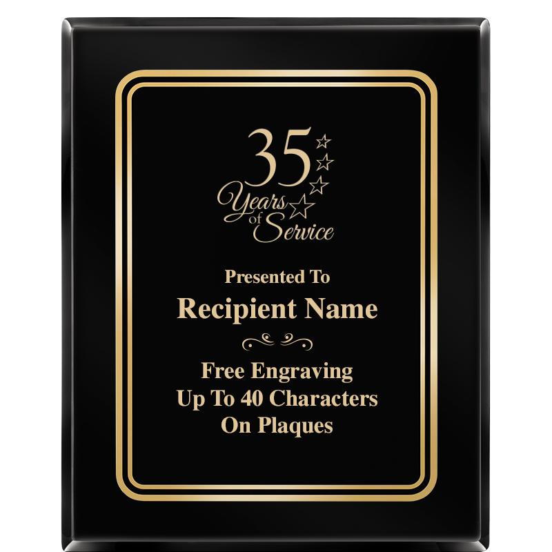 8" X 10" EBONY HERITAGE PLAQUE