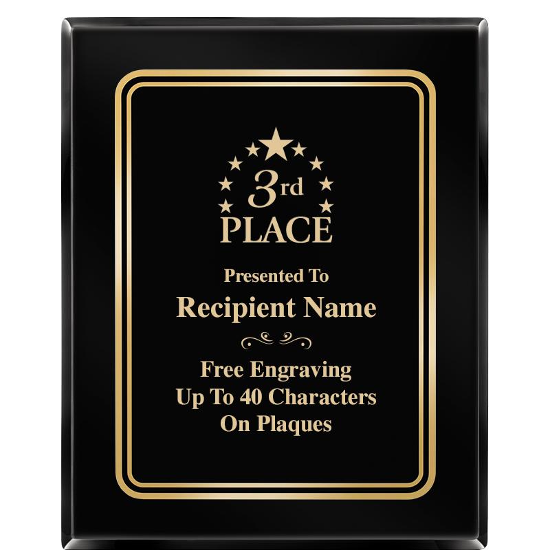 8" X 10" EBONY HERITAGE PLAQUE