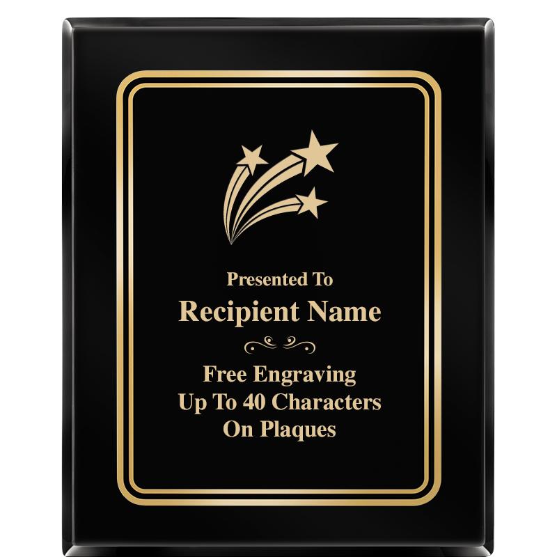 8" X 10" EBONY HERITAGE PLAQUE