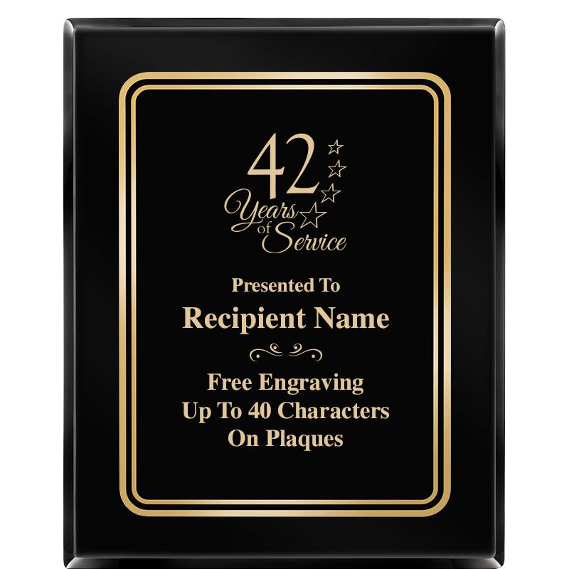 8" X 10" EBONY HERITAGE PLAQUE