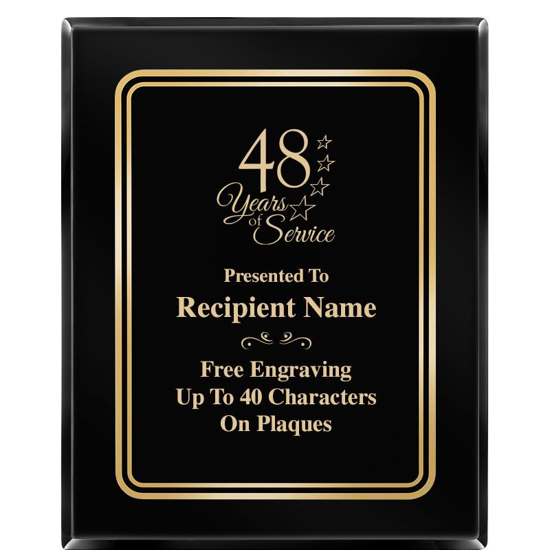 8" X 10" EBONY HERITAGE PLAQUE